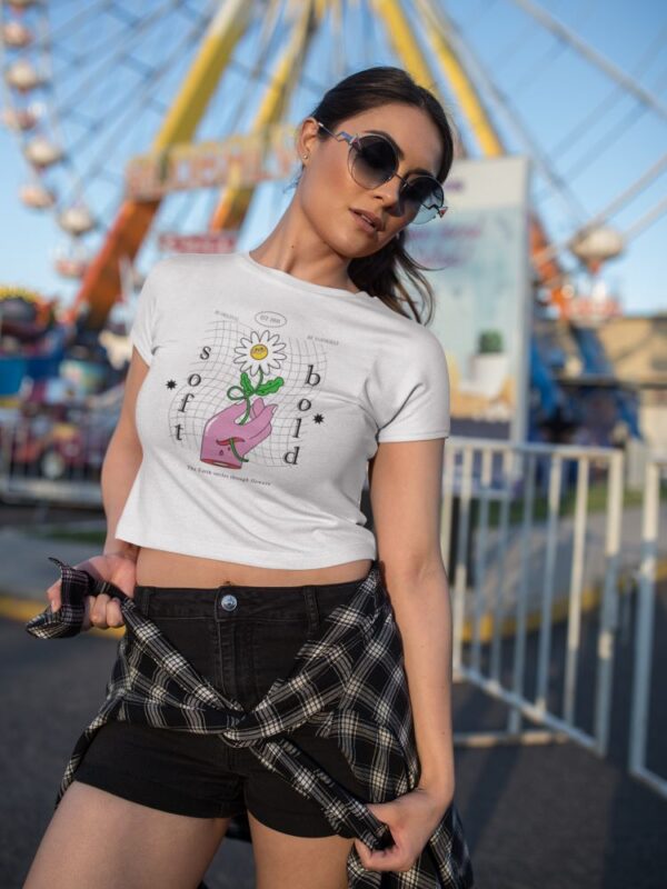 Crop Top Woman Flower - Imagen 2