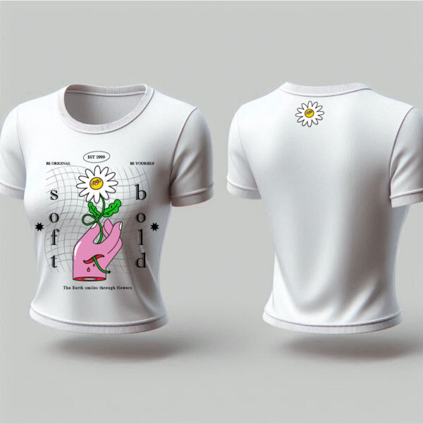 Crop Top Woman Flower